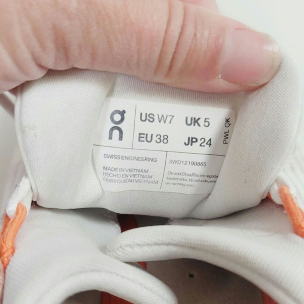 ON CloudNova Void Sneakers in “Undyed White Flame”, sz 7 - Picture 9 of 15